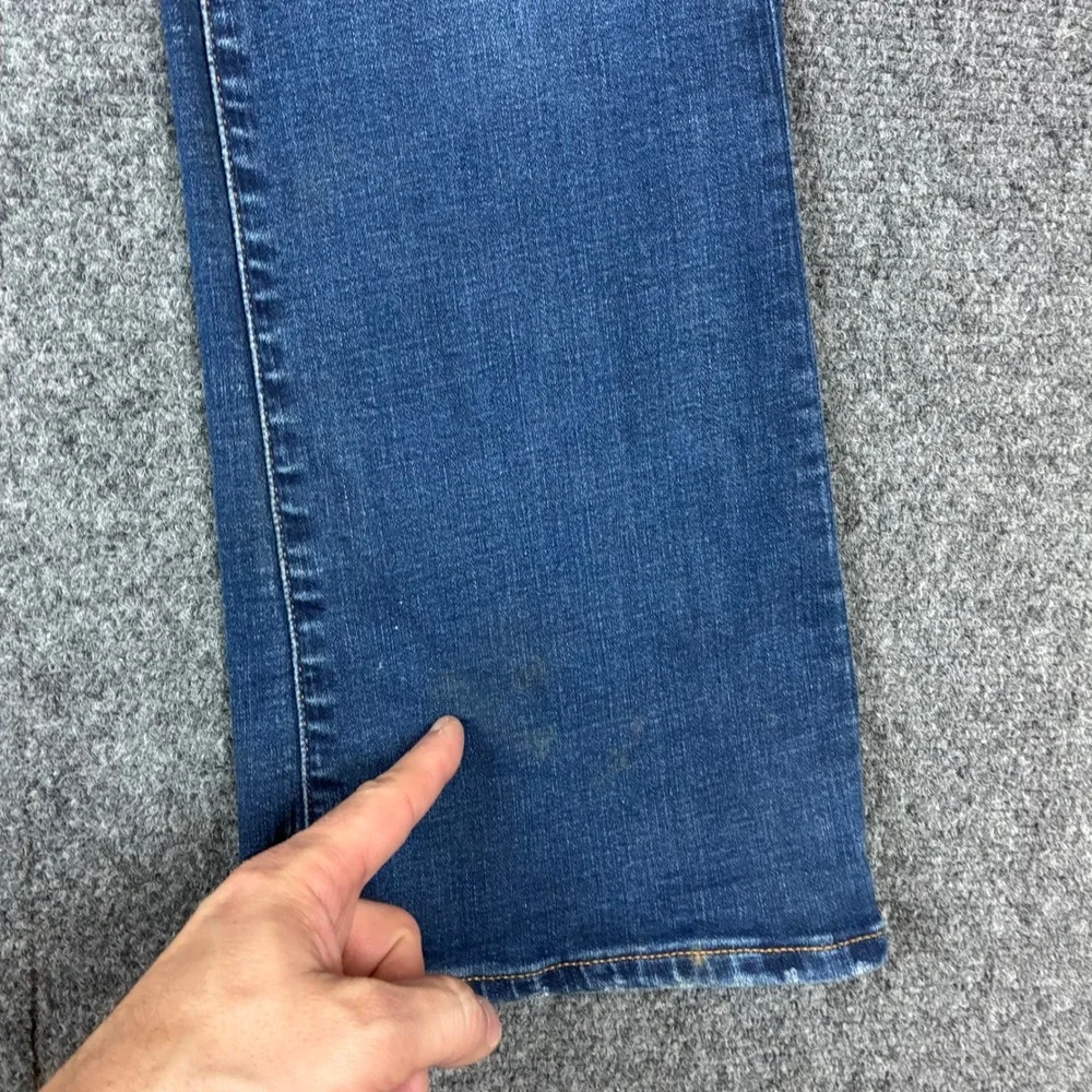 American Eagle Super Stretch Kick Boot Jeans Blue Womens 8 Regular Medium‎ Wash